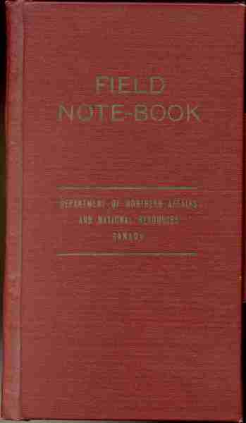 R.G. Williamson - field notebooks.
