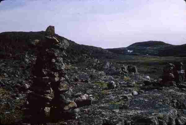 "Stone Monument of Eskimo Man"