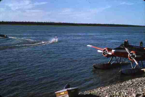 Water Skiing on the Mackenzie River