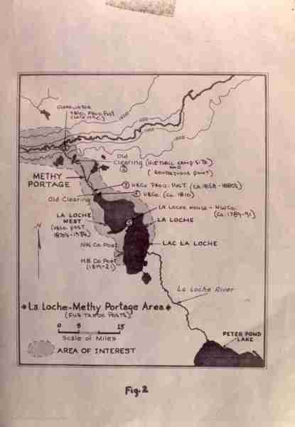 La Loche-Methy Portage Area Map