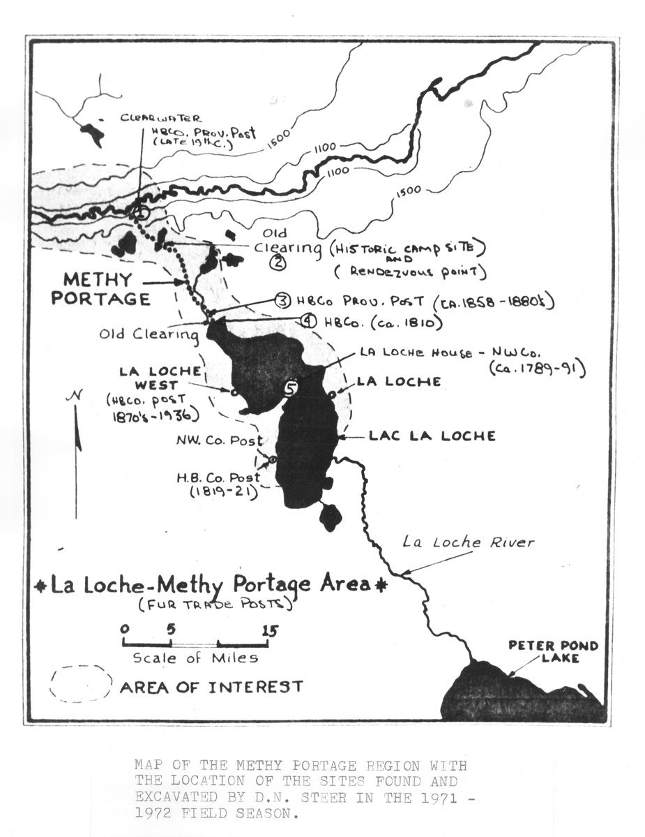 Map of Methy Portage Region, Institute for Northern Studies fonds